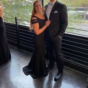 Xscape Cold-Shoulder Gown